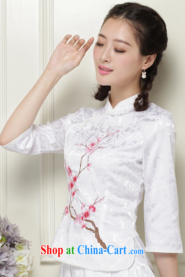 Stakeholders line cloud Chinese Ethnic Wind Arts in Brief about students with the collar cuff stamp two-piece dresses JT 1058 white XXL pictures, price, brand platters! Elections are good character, the national distribution, so why buy now enjoy more preferential! Health