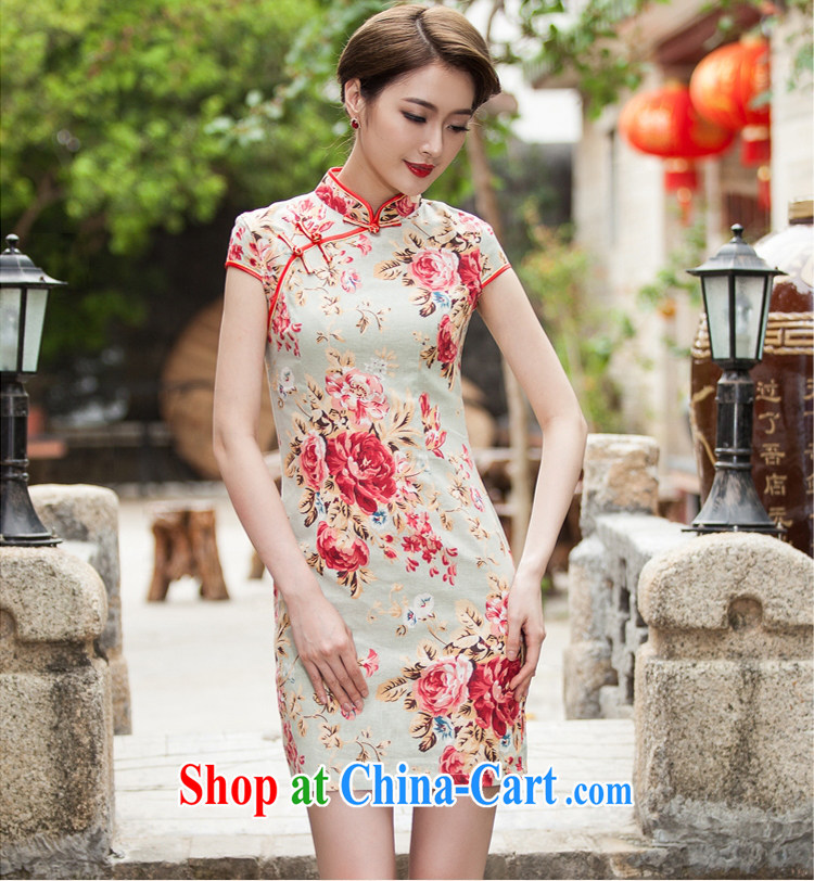 The Siang 2015 spring and summer with new, elegant beauty, short cheongsam daily improved fashion cheongsam dress suit XL pictures, price, brand platters! Elections are good character, the national distribution, so why buy now enjoy more preferential! Health