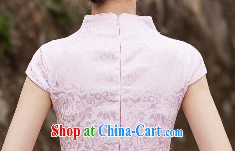 Connie, population 2015 summer stylish improved cheongsam dress daily video thin beauty short cheongsam dress, 1122 pink XL pictures, price, brand platters! Elections are good character, the national distribution, so why buy now enjoy more preferential! Health