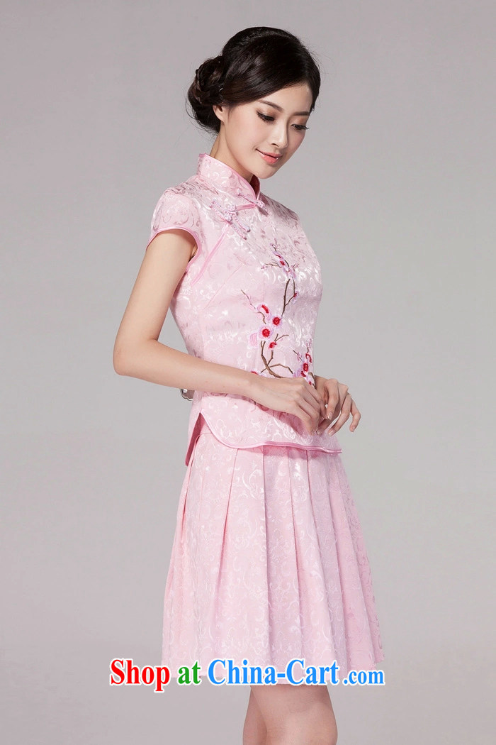 Yi leading edge of my 2015 summer new female daily dresses dresses high-end retro style two-part kit C C 518 1125 pink S pictures, price, brand platters! Elections are good character, the national distribution, so why buy now enjoy more preferential! Health