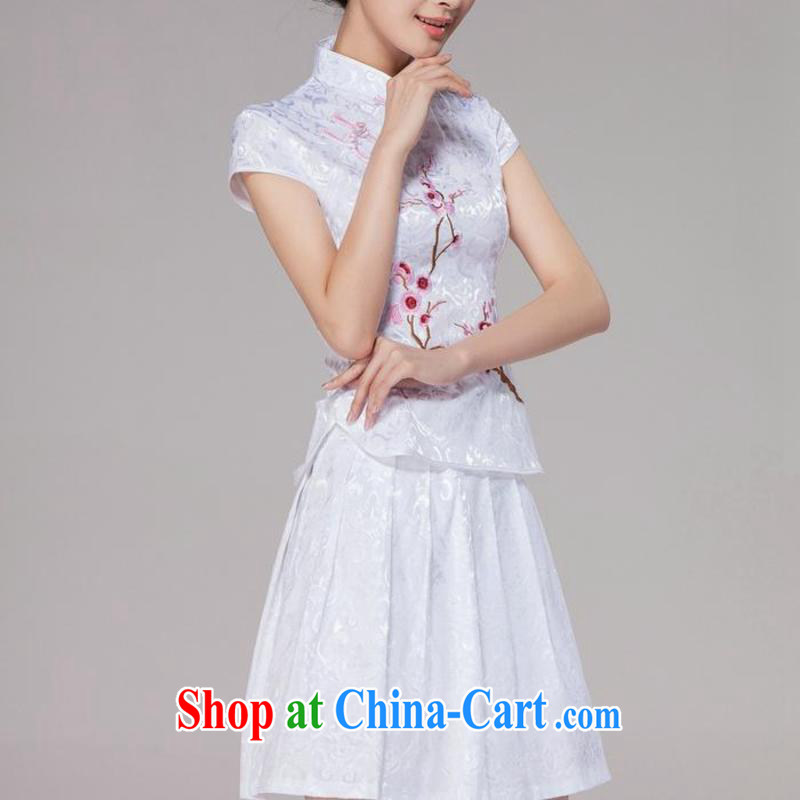 Yi leading edge of my 2015 summer new female daily dresses dresses high-end retro style two-piece load C C 518 1125 pink S clothing, edge, I, on-line shopping