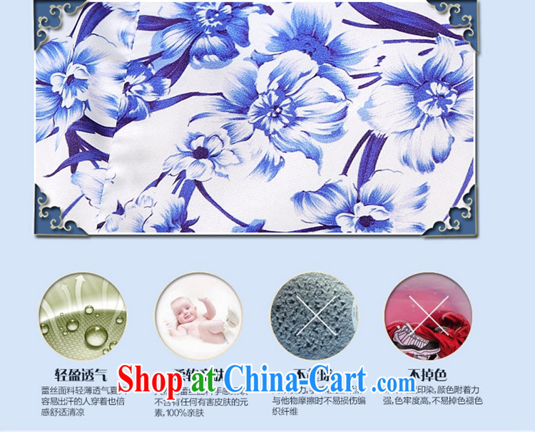 Yi leading edge of my 2015 summer new blue and white porcelain stamp collection waist graphics thin round-collar further skirt short skirt cuff beauty dresses T C 515 8991 blue XL pictures, price, brand platters! Elections are good character, the national distribution, so why buy now enjoy more preferential! Health