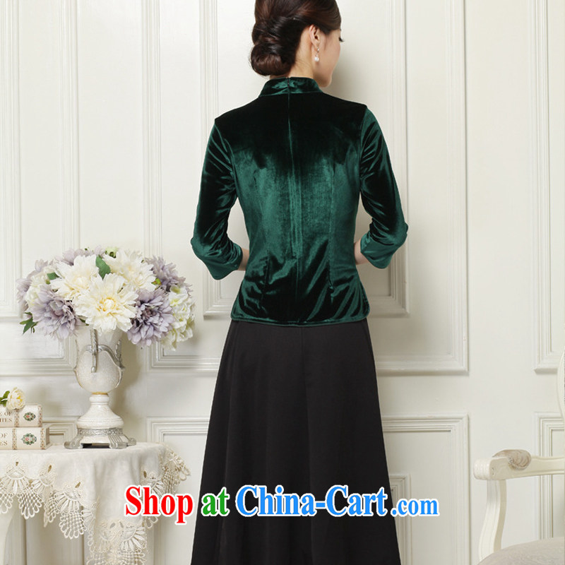 Stakeholders line cloud wool dresses style 7 cuffs and collar Chinese qipao JT 1061 dark L stakeholders, the cloud (YouThinking), and, on-line shopping