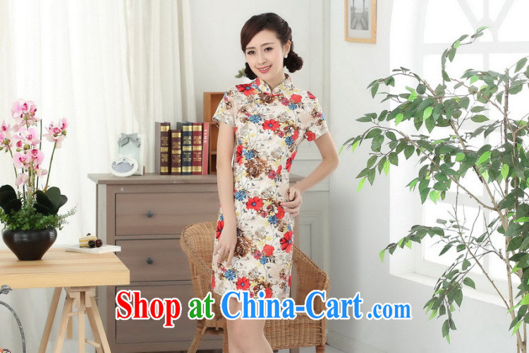 Bin Laden smoke-free units the Chinese retro short-sleeved qipao improved daily republic linen clothes summer short cheongsam dress such as the color 2 XL pictures, price, brand platters! Elections are good character, the national distribution, so why buy now enjoy more preferential! Health
