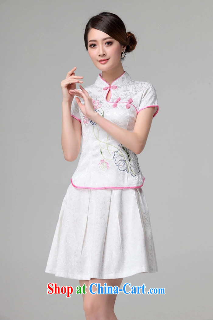 The Siang 2015 spring and summer clothes new beauty routine retro long-sleeved improved cheongsam stylish two-piece with pink short-sleeved XL pictures, price, brand platters! Elections are good character, the national distribution, so why buy now enjoy more preferential! Health