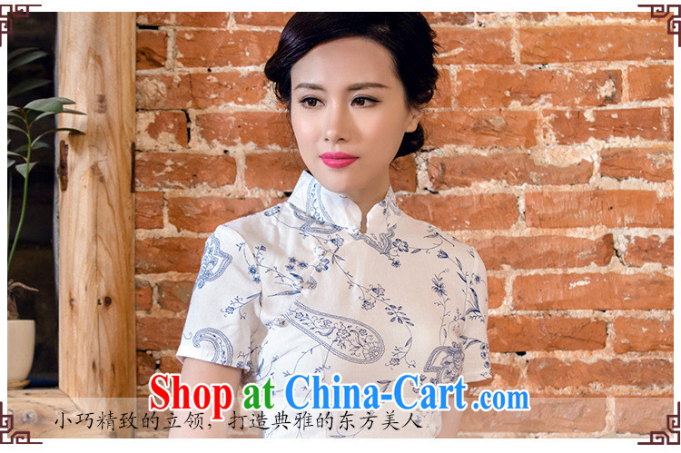 Stakeholders line cloud female arts cheongsam stylish short-sleeved long cheongsam JT 2063 blue lotus XXL pictures, price, brand platters! Elections are good character, the national distribution, so why buy now enjoy more preferential! Health