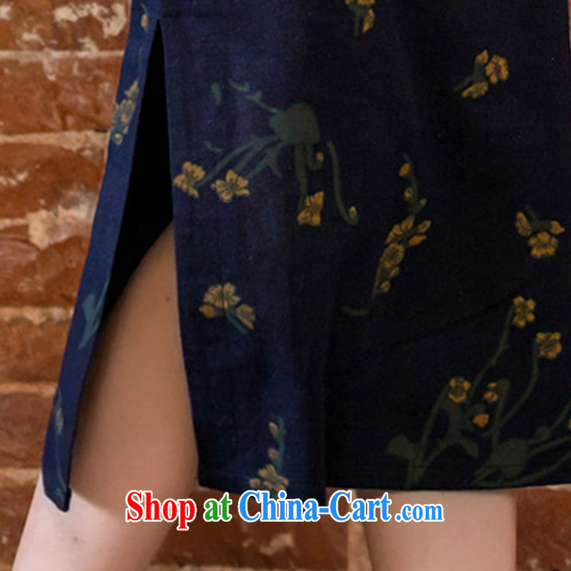 Stakeholders line cloud arts linen hand-tie short-sleeved Long low-power's cheongsam JT 2063 Samui Tsing XXL, to small-mi (LOVELY BEAUTY), and, on-line shopping