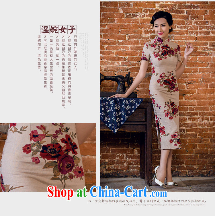 Stakeholders line cloud arts linen hand-tie short-sleeved long-dresses Lao JT 2063 full M pictures, price, brand platters! Elections are good character, the national distribution, so why buy now enjoy more preferential! Health