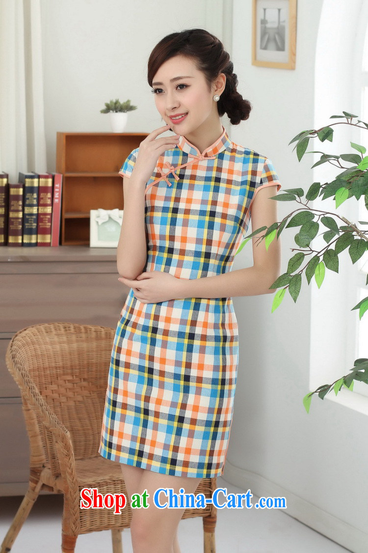 spend the summer new cheongsam dress cheongsam Chinese improved, for the hard-pressed Korea cotton color, short cheongsam as shown color S pictures, price, brand platters! Elections are good character, the national distribution, so why buy now enjoy more preferential! Health