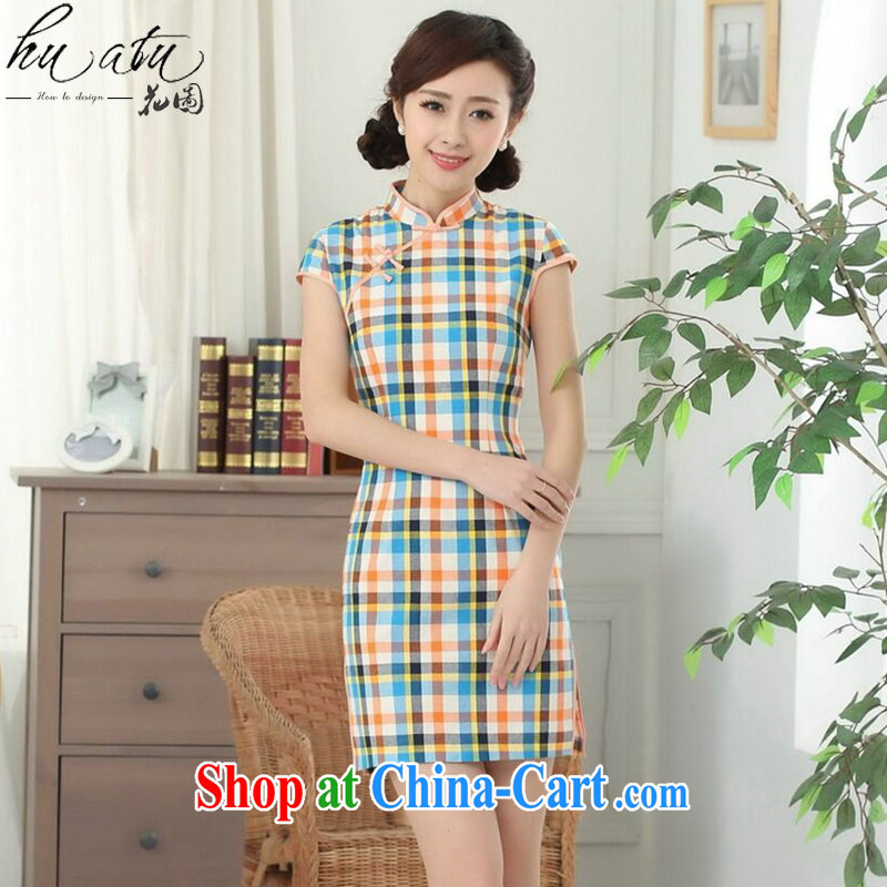 Spend the Summer load new cheongsam dress cheongsam Chinese improved, for the Republic of tight cotton color, short dresses such as the color S
