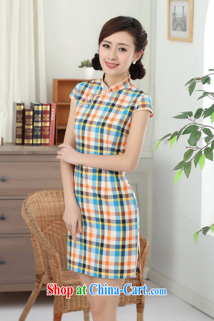 Bin Laden smoke-free summer new cheongsam dress cheongsam Chinese improved, for the Republic of tight cotton color, short dresses such as the color S pictures, price, brand platters! Elections are good character, the national distribution, so why buy now enjoy more preferential! Health
