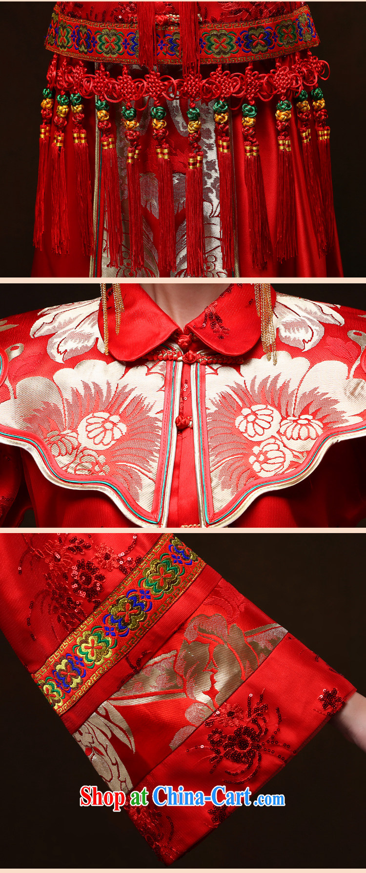 Sau Wo family show reel service 2015 New Red wedding dresses serving toast, Sau Wo Service Bridal Chinese marriage of Phoenix, Sau kimono spring and summer red XS, pictures, price, brand platters! Elections are good character, the national distribution, so why buy now enjoy more preferential! Health