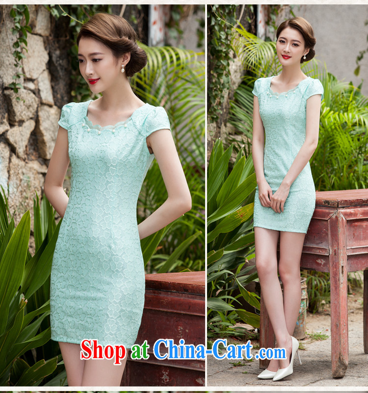 fragrance and beauty 2015 spring and summer new, lace dresses and stylish beauty dress Openwork hook flower yellow XL pictures, price, brand platters! Elections are good character, the national distribution, so why buy now enjoy more preferential! Health