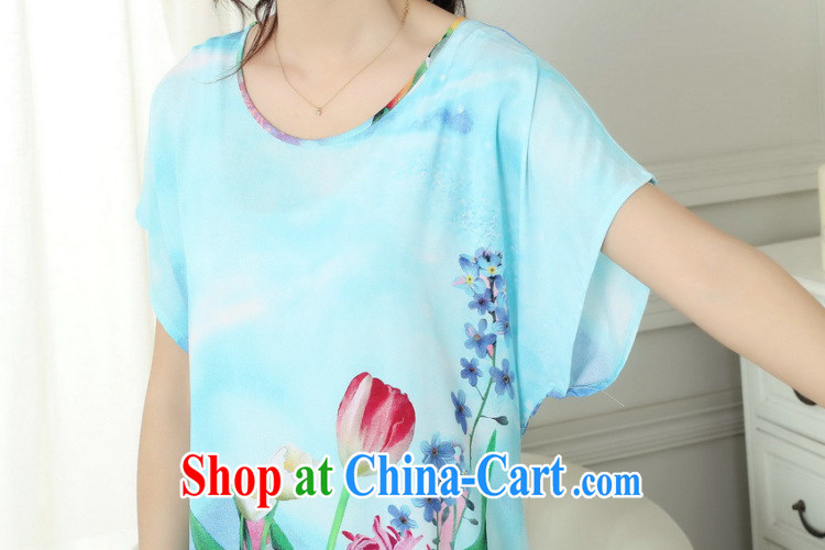 Dan smoke summer new female Chinese pajamas round-collar breathable cotton stamp loose bathrobe short-sleeved dresses green are code pictures, price, brand platters! Elections are good character, the national distribution, so why buy now enjoy more preferential! Health