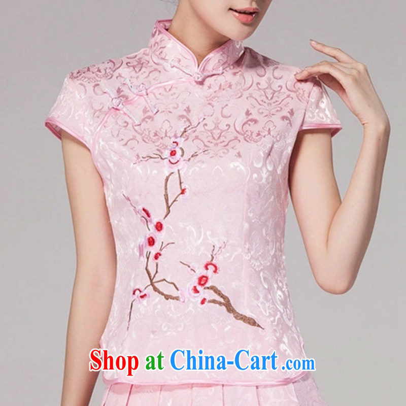 Connie, 2015, Mr Ronald ARCULLI, Mr Henry TANG women with daily cheongsam dress high-end retro style two-part kit 1125 pink S, Connie (Denisi), shopping on the Internet