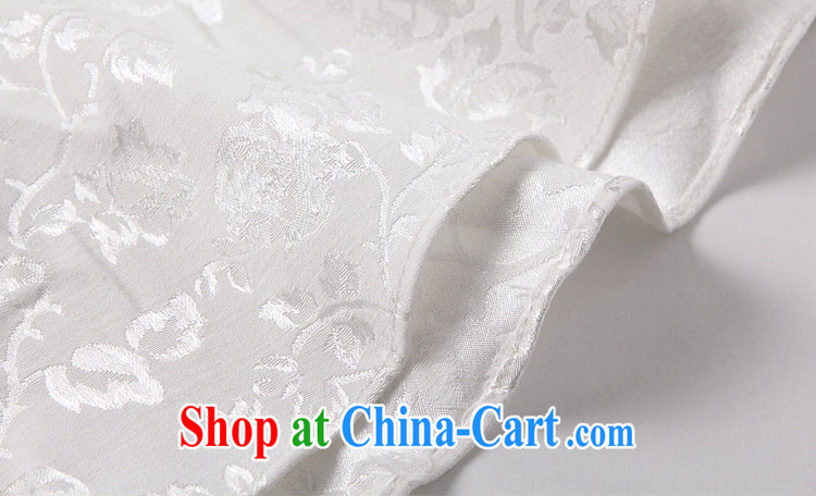 Clearly there is in accordance with Cabinet 2015 spring and summer new short-sleeved V collar embroidered Phillips nails Pearl crowsfoot skirt with embroidery short cheongsam white L pictures, price, brand platters! Elections are good character, the national distribution, so why buy now enjoy more preferential! Health