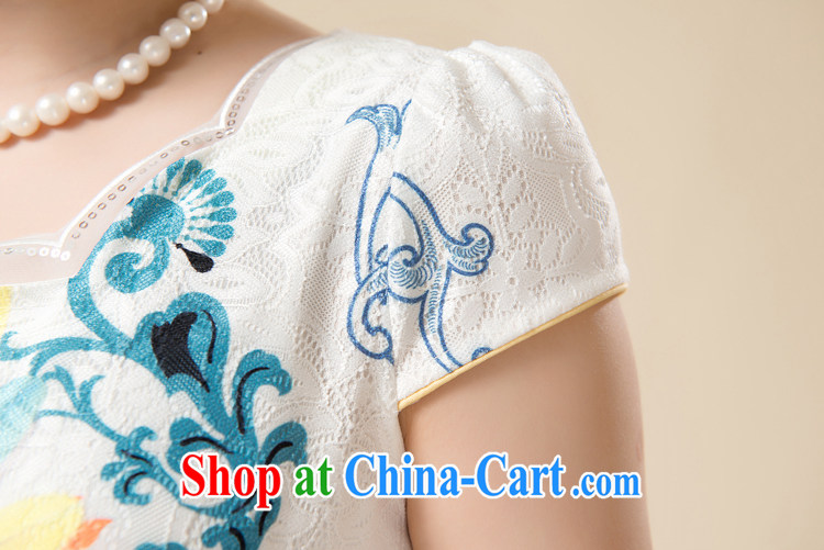 Pixel-yuan 2015 spring and summer with new, middle-aged mother with antique Chinese improved stylish everyday dresses short dresses, cheongsam cheongsam dress yellow L pictures, price, brand platters! Elections are good character, the national distribution, so why buy now enjoy more preferential! Health