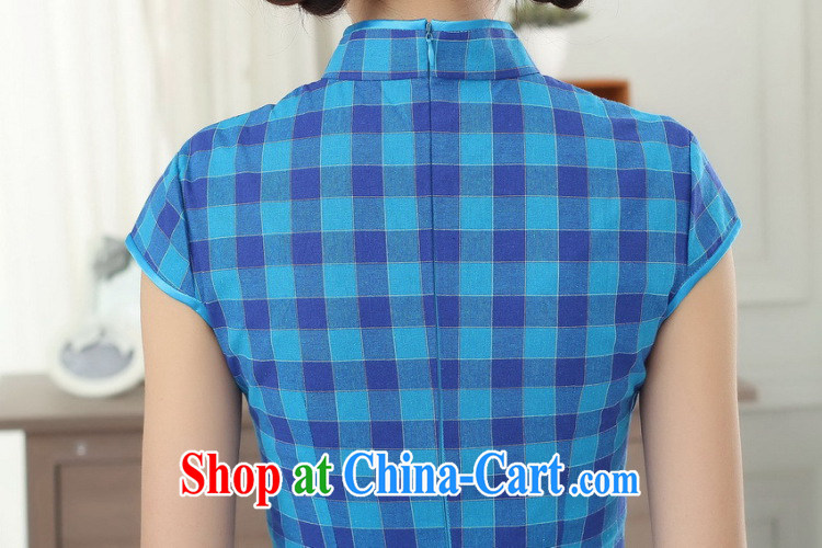 spend the summer new cheongsam dress Chinese Chinese improved Korea wind up for a tight tartan cotton short dresses such as the color 2 XL pictures, price, brand platters! Elections are good character, the national distribution, so why buy now enjoy more preferential! Health
