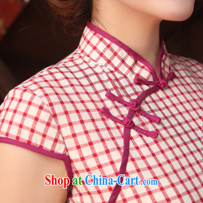 Dresses summer dresses skirts 2015 new summer beauty aura video thin improved retro ceremony service banquet, short and elegant qipao dress even rose red XXL, Diane M Qi, shopping on the Internet