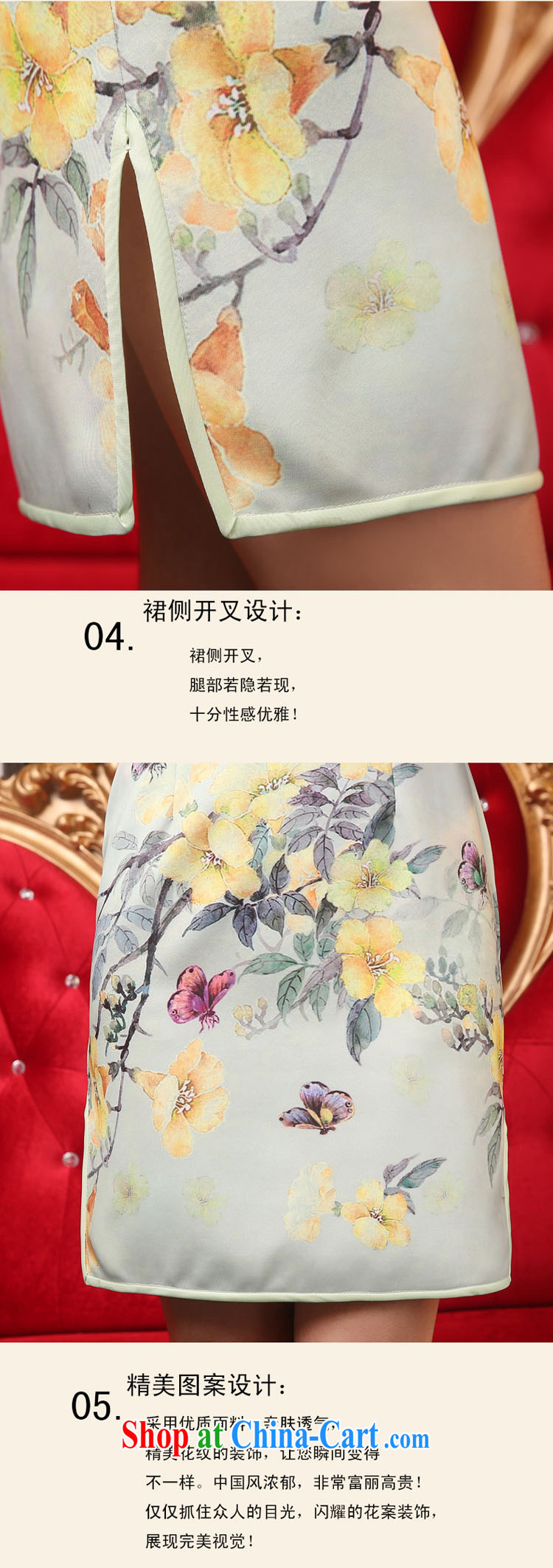 Dresses summer dresses improved 2015 new spring and summer short temperament, Beauty video thin replicas classic improved wedding banquet cheongsam dress light gray XXL pictures, price, brand platters! Elections are good character, the national distribution, so why buy now enjoy more preferential! Health