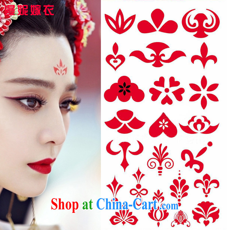 man she married Yi styling the mandatory and heart stickers take Datian beauty stickers a that mother and heart totem waterproof temporary tattoos designs, the Tang Dynasty-makeup, served with