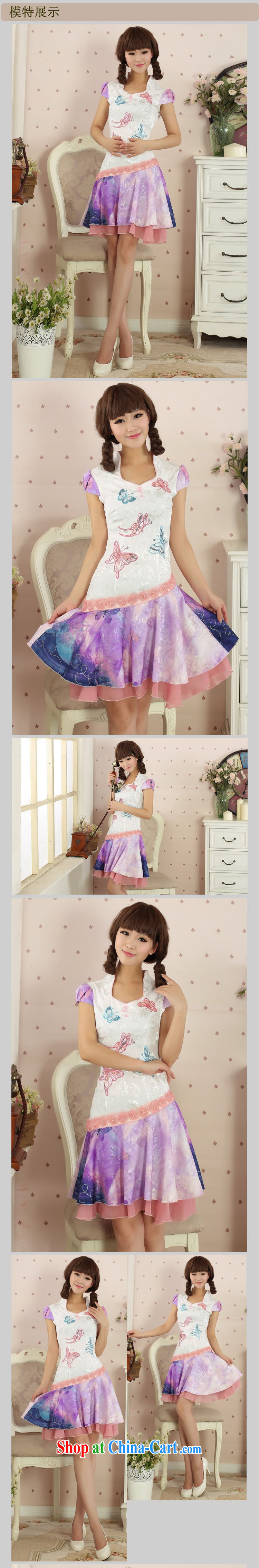 light at the Summer Beauty Fashion dresses, dresses retro girls improved daily Korea Chinese AQE 3428 purple XL pictures, price, brand platters! Elections are good character, the national distribution, so why buy now enjoy more preferential! Health