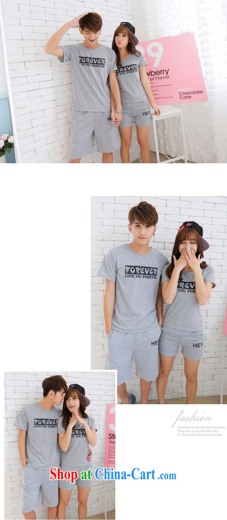 2015 couples with Summer Package short-sleeve pants seaside resort men and women half sleeve T-shirt shorts red T shirt + black trousers female L pictures, price, brand platters! Elections are good character, the national distribution, so why buy now enjoy more preferential! Health