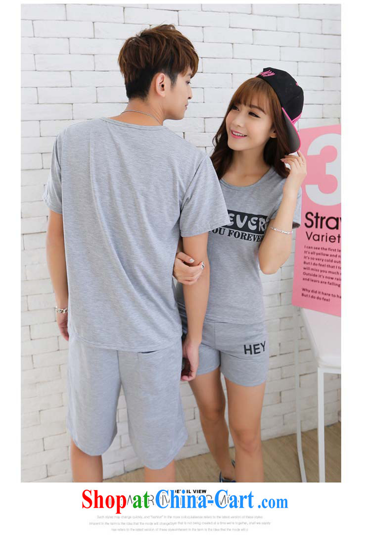 2015 couples with Summer Package short-sleeve pants seaside resort men and women half sleeve T-shirt shorts red T shirt + black trousers female L pictures, price, brand platters! Elections are good character, the national distribution, so why buy now enjoy more preferential! Health