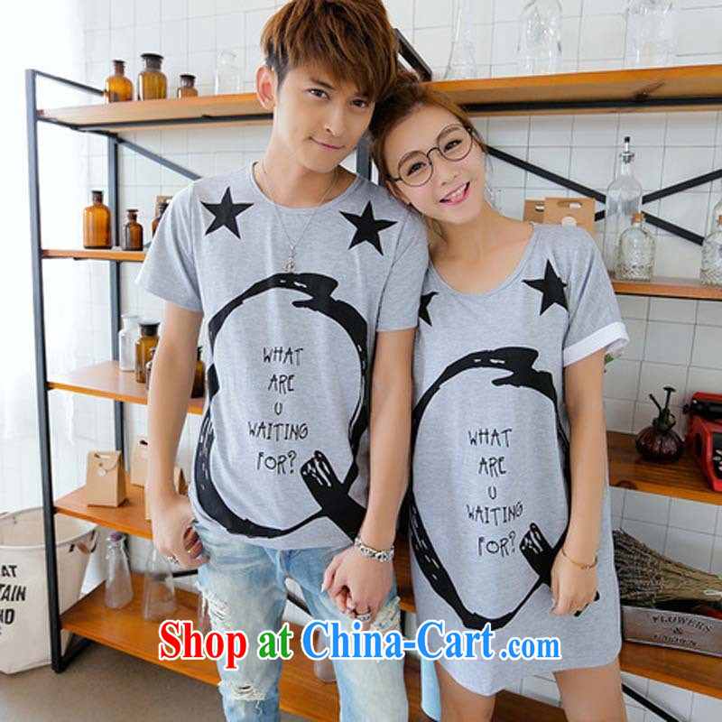 beach lovers with summer dresses 2015 new Korean version of the greater number of women summer half sleeve on cultivating their short-sleeved T-shirt white male XXL, the day to assemble (meitianyihuan), online shopping