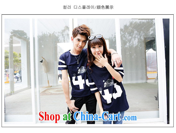 2015 summer couples with new, long, loose woman personalized digital stamp student short-sleeved T-shirt picture color male XXL pictures, price, brand platters! Elections are good character, the national distribution, so why buy now enjoy more preferential! Health