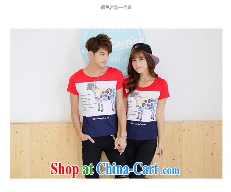 2015 beach couples with summer, new men and women half sleeve Korean Beauty couples short-sleeved T pension class students serving picture color XXL pictures, price, brand platters! Elections are good character, the national distribution, so why buy now enjoy more preferential! Health