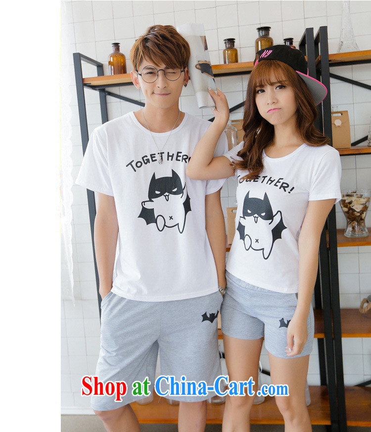 2015 Korean couples with summer men and women half sleeve kit qlz bat stamp short-sleeved pants class students serving red T shirt + black trousers men XXL pictures, price, brand platters! Elections are good character, the national distribution, so why buy now enjoy more preferential! Health