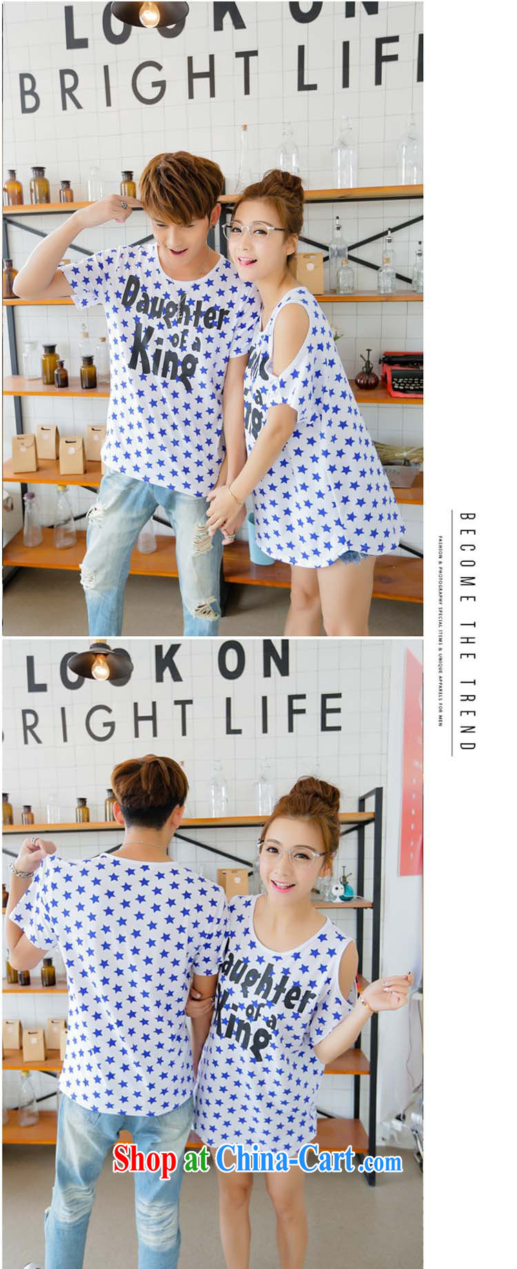 Couples with summer new 2015 Openwork Korean version loose short-sleeve men and women couples T-shirts picture color male XXL pictures, price, brand platters! Elections are good character, the national distribution, so why buy now enjoy more preferential! Health
