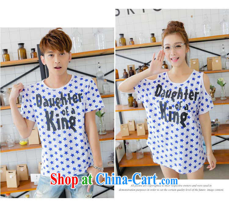 Couples with summer new 2015 Openwork Korean version loose short-sleeve men and women couples T-shirts picture color male XXL pictures, price, brand platters! Elections are good character, the national distribution, so why buy now enjoy more preferential! Health