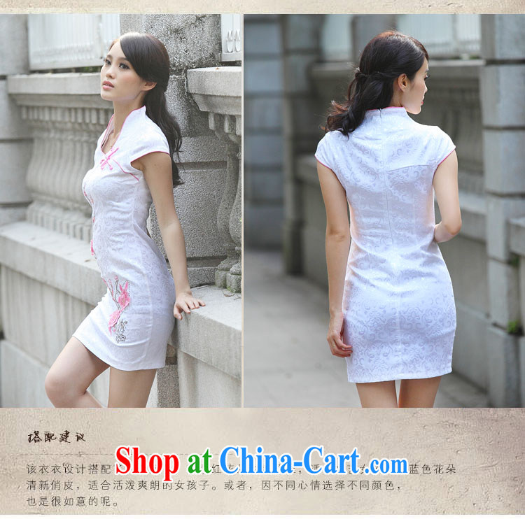The Xu Jialu clothing, summer 2015 new cheongsam dress summer Chinese qipao elegant and modern-day dresses blue XL pictures, price, brand platters! Elections are good character, the national distribution, so why buy now enjoy more preferential! Health