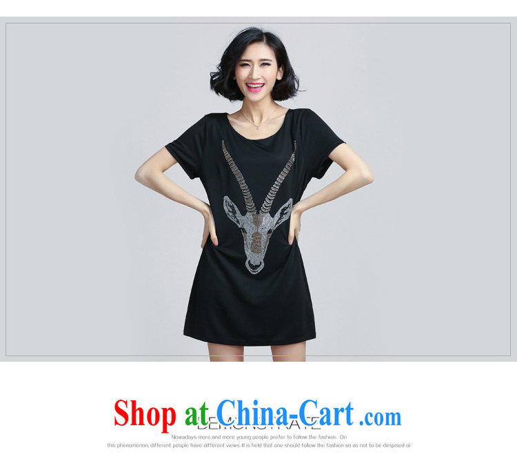 2015 summer high-end tilt head hot drill large, thick MM 200 Jack dress black large code L pictures, price, brand platters! Elections are good character, the national distribution, so why buy now enjoy more preferential! Health