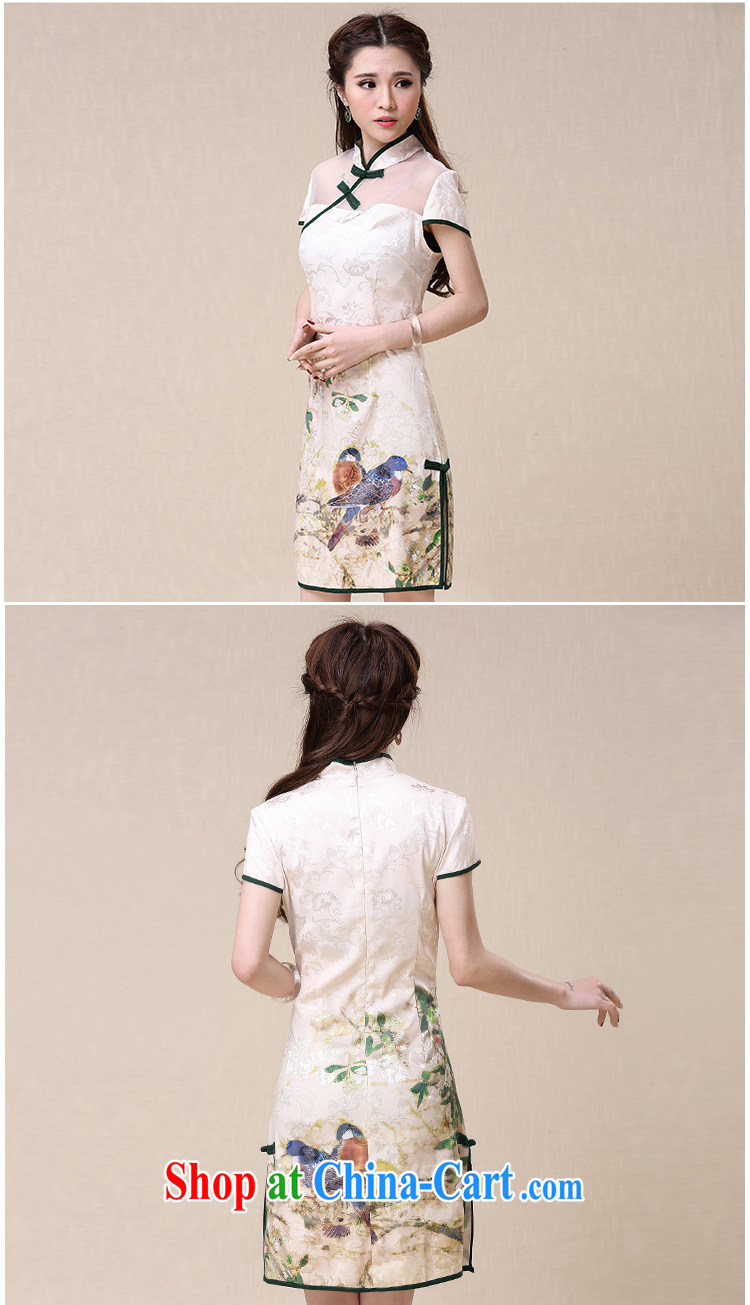 Kam-beauty summer 2015 New China wind National wind cultivating high-end elegant double-yi cheongsam dress M 1395 photo color L pictures, price, brand platters! Elections are good character, the national distribution, so why buy now enjoy more preferential! Health
