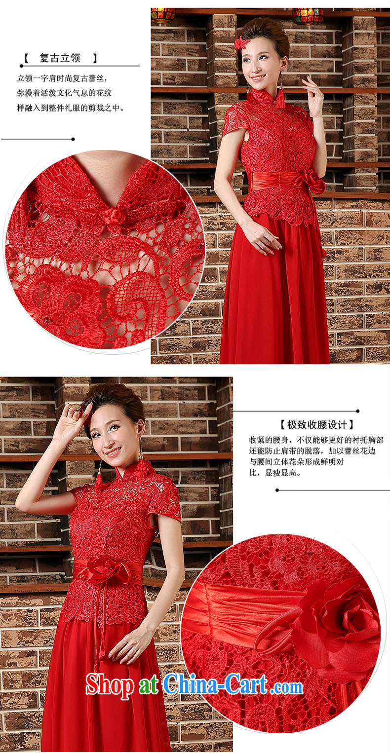 2015 New Red bridal toast serving short-sleeved short-sleeve style long beauty, wedding dresses dress Spring Summer red XXL pictures, price, brand platters! Elections are good character, the national distribution, so why buy now enjoy more preferential! Health