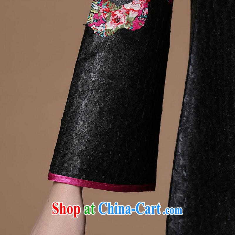 Yu Xiang Yu-na Ethnic Wind women 2015 spring new retro silk wrinkled Tang jackets Chinese 9 sleeveless black XXXL, Yu Hong-yeon (yuxiangyan), online shopping