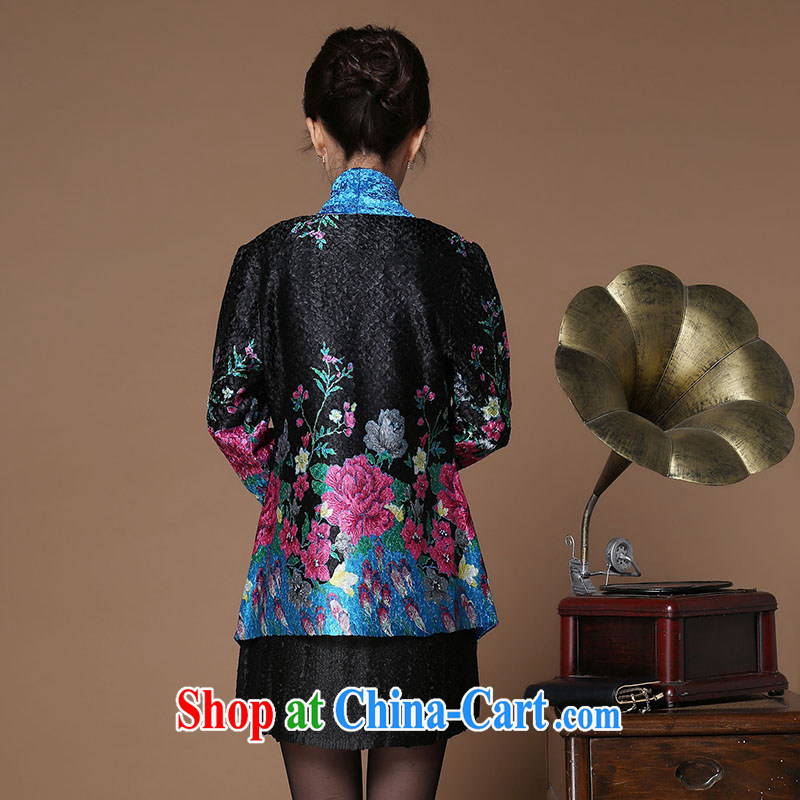 The Timorese Connie 2015 spring loaded new beauty, long, older mothers with larger wind Yi Girls blue XL, the Timorese Connie, shopping on the Internet