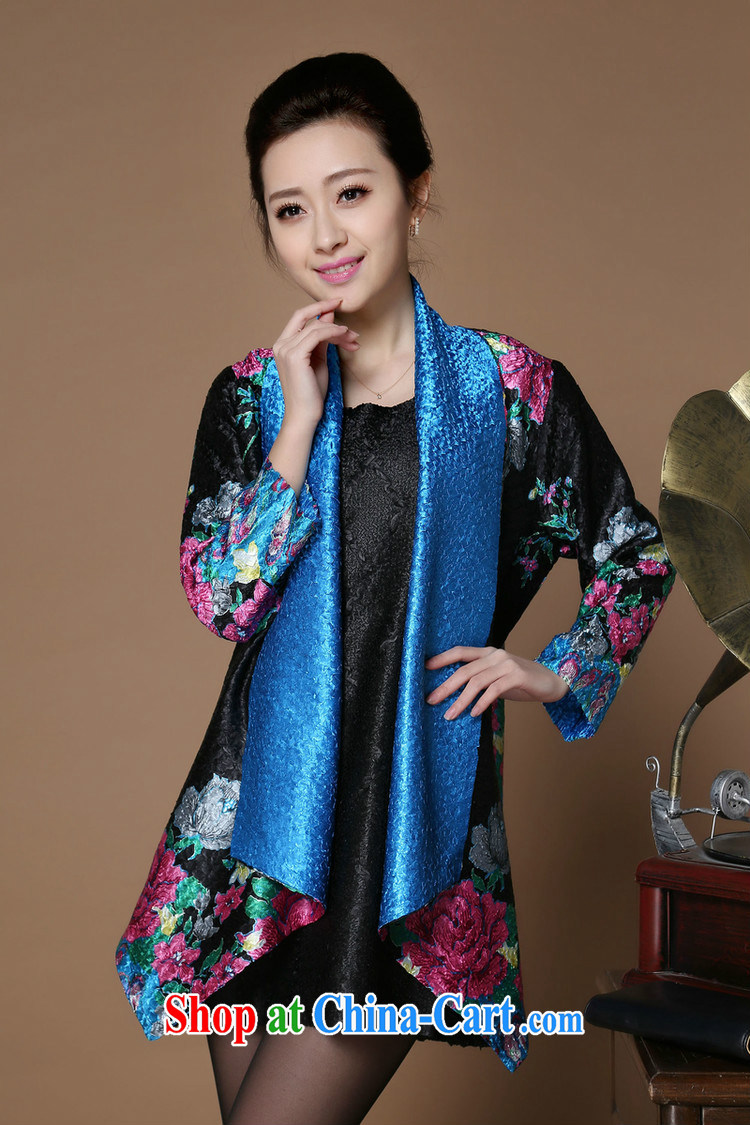 Yu Hong-yeon 2015 spring loaded new beauty, long, older mothers with the Code wind Yi Girls blue XL pictures, price, brand platters! Elections are good character, the national distribution, so why buy now enjoy more preferential! Health