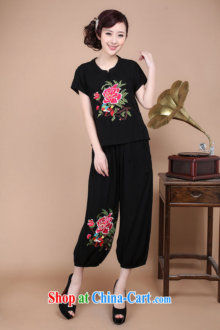 The Timorese Connie 2015 summer new mom with older 7 pants Chinese Ethnic Wind cotton embroidery has been the pants black XXL pictures, price, brand platters! Elections are good character, the national distribution, so why buy now enjoy more preferential! Health