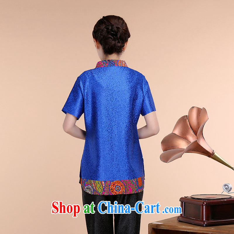 The Timorese Connie 2015 spring and summer new high-end silk wrinkled mother loaded the code short-sleeve T-shirt green XXL, the Timorese Connie, shopping on the Internet