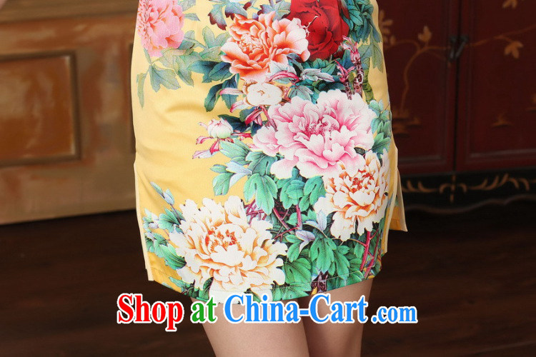 Dan smoke new summer female elegance improved the color day Hong Kong Silk Chinese is a hard video thin short dresses such as the color 2 XL pictures, price, brand platters! Elections are good character, the national distribution, so why buy now enjoy more preferential! Health