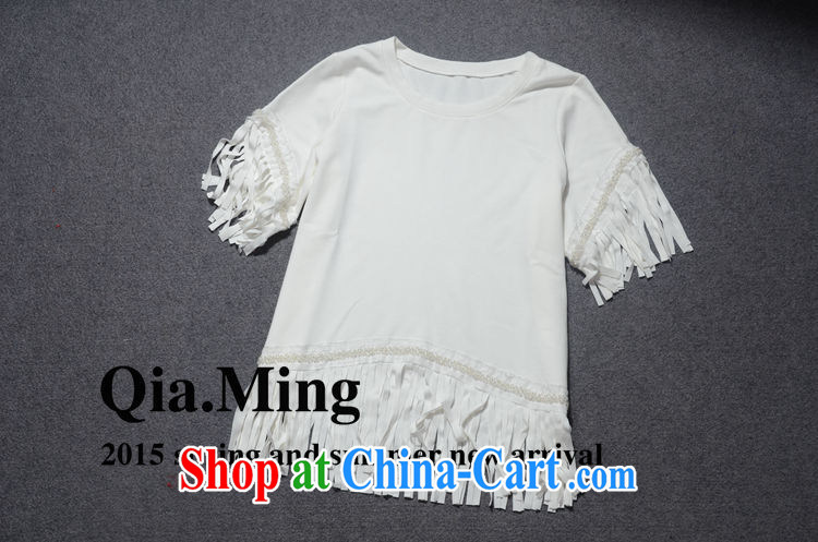 Ya-ting store 2015 European site spring new female fashion-su staple Pearl solid color T shirt T-shirt two-color GC 3170 white L pictures, price, brand platters! Elections are good character, the national distribution, so why buy now enjoy more preferential! Health