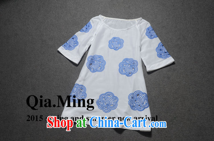 Ya-ting store 2015 European site spring new female embroidery Openwork simple solid color lounge loose A field T-shirt GC 3222 white XL pictures, price, brand platters! Elections are good character, the national distribution, so why buy now enjoy more preferential! Health