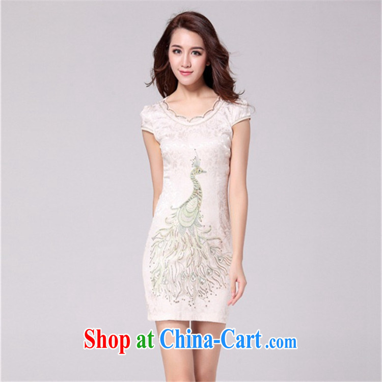 light at the national wind female embroidery Peacock retro dresses the style beauty dresses AQE 9031 white XXL pictures, price, brand platters! Elections are good character, the national distribution, so why buy now enjoy more preferential! Health