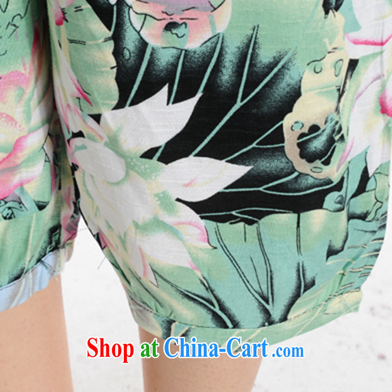 Al Gore, the 2015 new women's clothing new summer, loose the FAT, older MOM stamp high waist larger trousers children's cotton the Spring and Autumn and 7 pants children red 2 XL, Al Gore, Al (genuoyi), and, on-line shopping