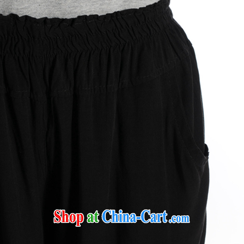 Al Gore, the 2015 middle-aged and older Chinese women pants 2015 new, older people, mothers with elastic waist lounge pants black XXXL, Gore's (genuoyi), shopping on the Internet