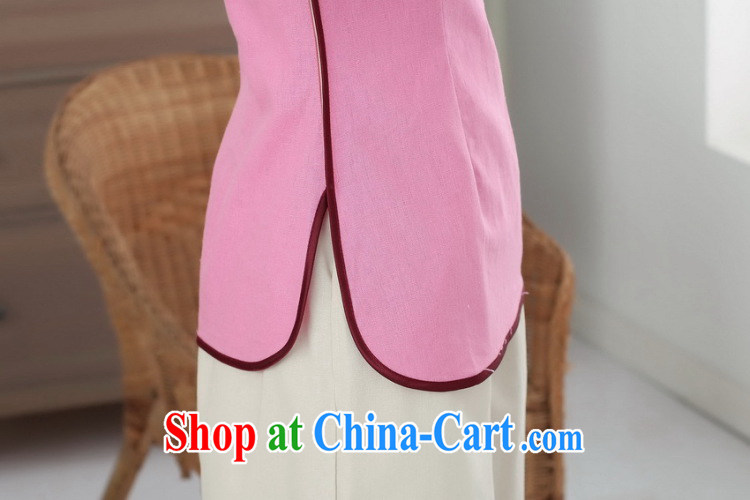 Find Sophie, Chinese Han-Yau Ma Tei cotton Chinese, for a tight literary Ethnic Wind blouses Tang is improved - D pink 2 XL pictures, price, brand platters! Elections are good character, the national distribution, so why buy now enjoy more preferential! Health